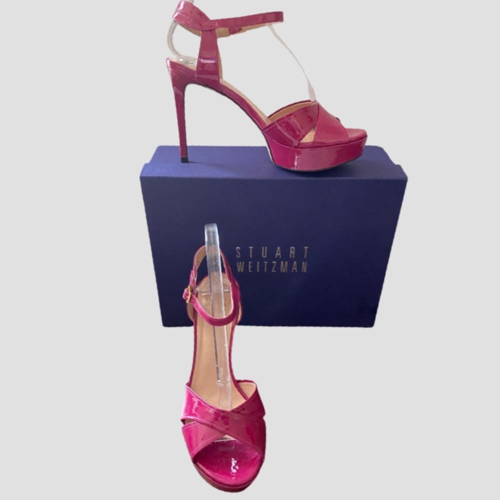 Stuart Weitzman fuchsia Nexus Sandals